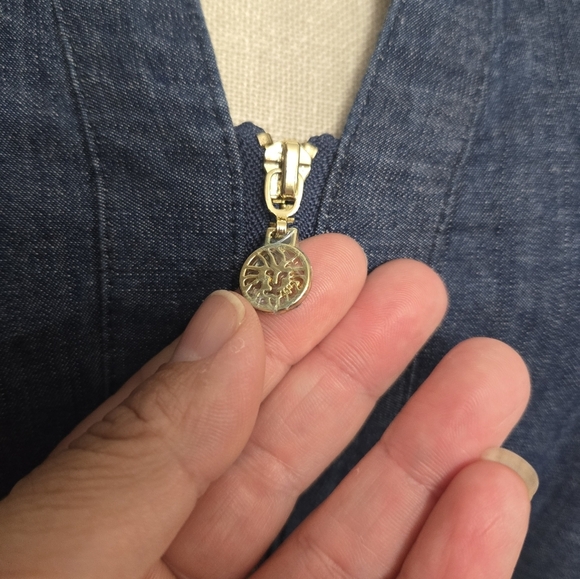 Anne Klein Women's Zippered-Neck Tab-Cuff Shift DressSz 8 New Without Tags - Picture 5 of 11